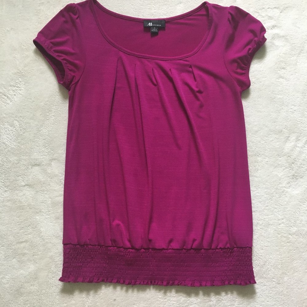 Short Sleeve Pink Dress Top